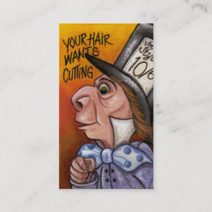 MAD HATTER Alice in Wonderland Business Card