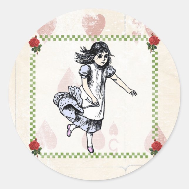 Mad Hatter Alice in Wonderland Sticker (Front)