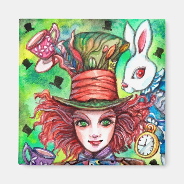 Mad Hatter and Rabbit Magnet (Front)