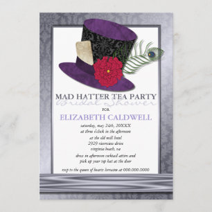 Mad Hatter Bridal Shower Invitation