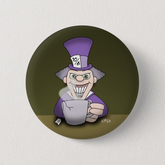 Mad Hatter Button (Front)