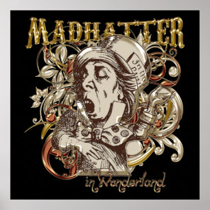 Mad Hatter Carnivale Style (Gold Version) Poster