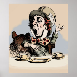 Mad Hatter Colour Poster