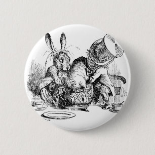 Mad Hatter, Dormouse and March Hare 2 Inch Round Button