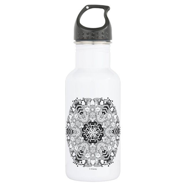 Mad Hatter Kaleidoscope 532 Ml Water Bottle (Front)
