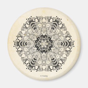 Mad Hatter Kaleidoscope Magnet