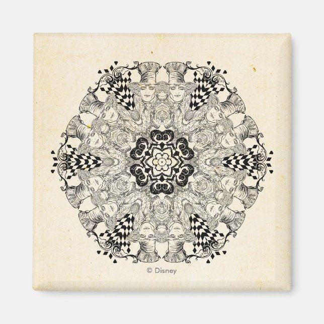Mad Hatter Kaleidoscope Magnet (Front)