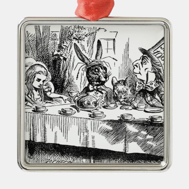 Mad Hatter Metal Ornament (Front)