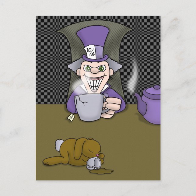 Mad Hatter Postcard (Front)