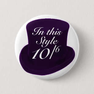 Mad Hatter - Purple 2 Inch Round Button