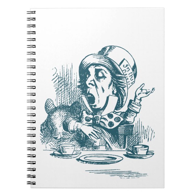 Mad Hatter Tea Party Notebook (Front)