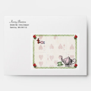 Mad Hatter Tea Party Personalized Envelope
