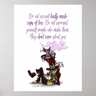 Mad Hatter Tea Party Poster