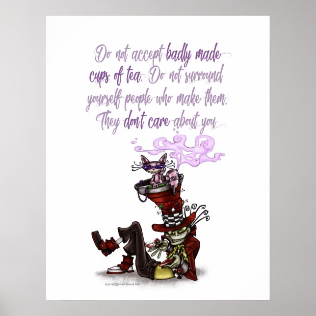 Mad Hatter Tea Party Poster (Front)