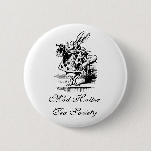 Mad Hatter Tea Society 2 Inch Round Button