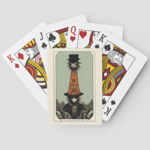 Mad Hatter Vintage Whimsical Tarot Inspired Playing Cards