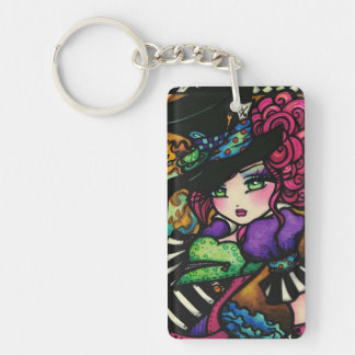 Mad Hatter & White Rabbit Alice Series Hannah Lynn Keychain