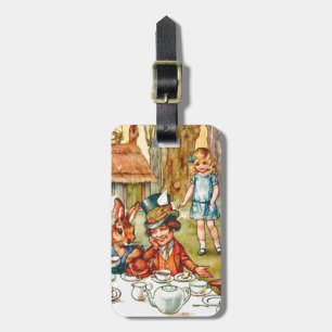 Mad Hatter's Tea Party - Alice in Wonderland Luggage Tag