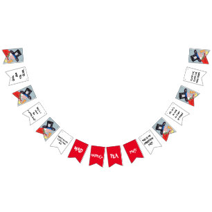 Mad Hatter's Tea Party Bunting Flags