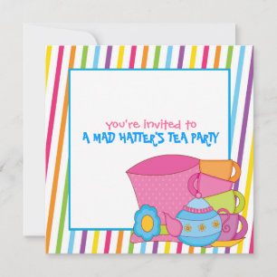Mad Hatter's Tea Party Invitations