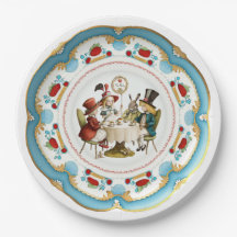 Mad Hatters Tea Party Plate - Alice in Wonderland