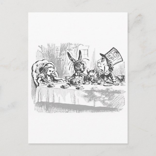 Mad Hatter's Tea Party Postcard (Front)