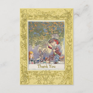 Mad Hatter's Wonderland Tea Party Thank You Card