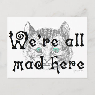 Mad here postcard