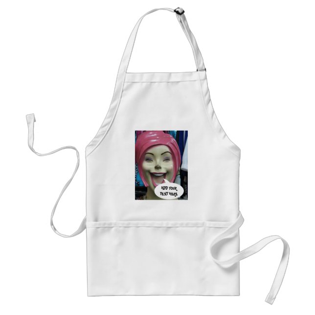 Mad Laughing Mannequin ~ Uncanny Valley Girl Standard Apron (Front)