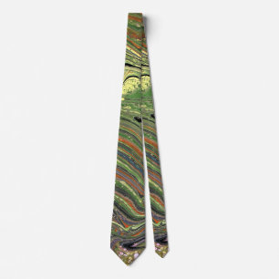 Mad Love 1 Wild Green Abstract Tie