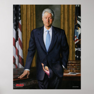 MAD Magazine's Official Portrait of Bill Clinton Poster