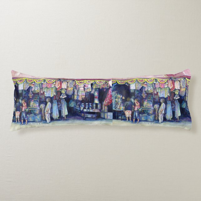 Mad Man on Market and Main, Singapore Body Pillow (Front)