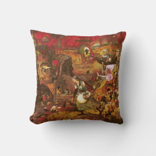 Mad Meg (Dull Gret), Pieter Bruegel Throw Pillow