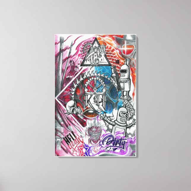 Mad Mix Canvas Print (Front)