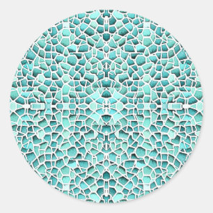 Mad Mosaic Classic Round Sticker