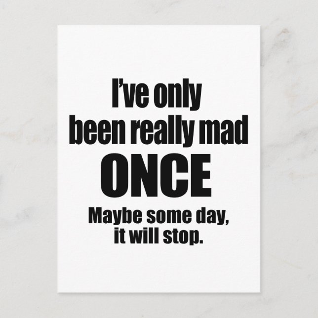 Mad Once Postcard (Front)
