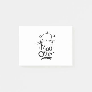 Mad Otter Logo Dark Post-it Notes
