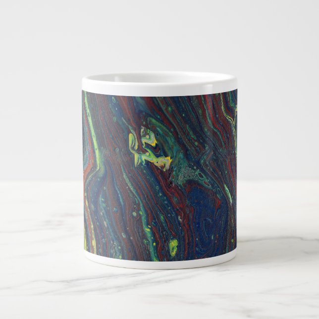 Mad Passion 1 Sauvages Stripes Abstraite Mug de bo (Devant)