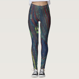 Mad Passion 1 Wild Stripes Abstract Leggings