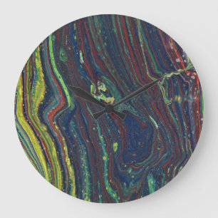 Mad Passion 1 Wild Stripes Abstract Wall Clock
