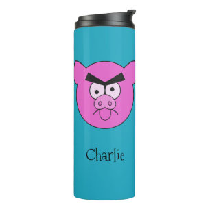 Mad Pig  custom name tumbler