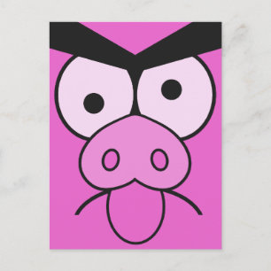 Mad Pig custom postcard