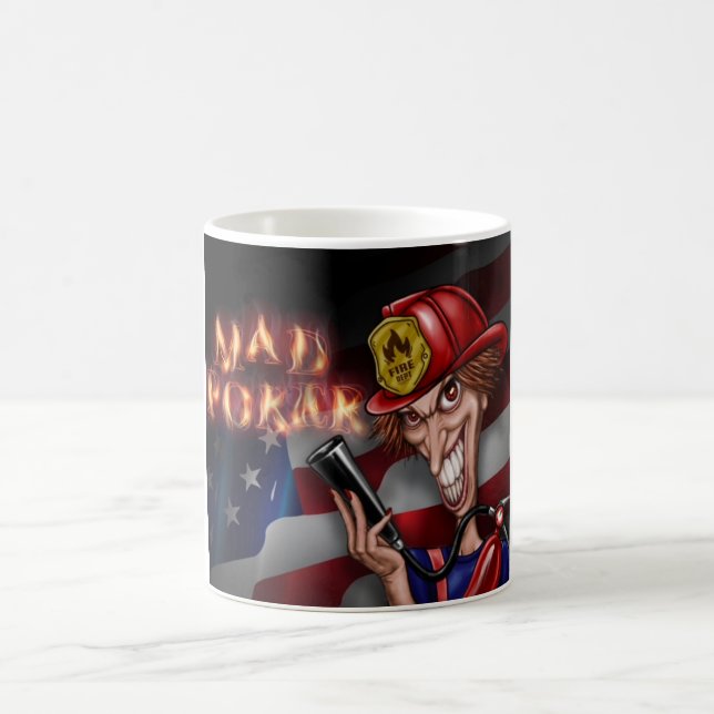 MAD Poker Fireman Coffee Mug (Center)