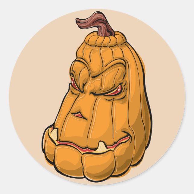 mad pumpkin stickers (Front)