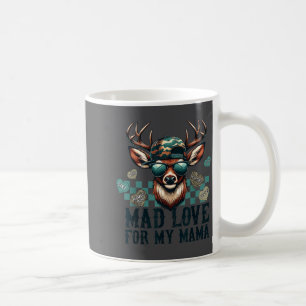 Mad Retro Love For My Mama Camo Deer Hunting Valen Coffee Mug