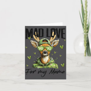 Mad Retro Love For My Mama Deer Hunting Happy Vale Card