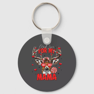 Mad Retro Love For My Mama Deer Hunting Happy Vale Keychain