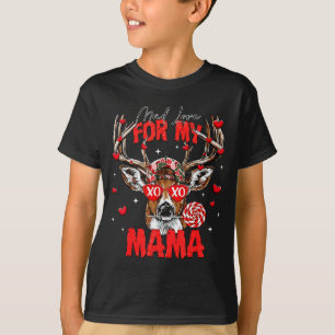 Mad Retro Love For My Mama Deer Hunting Happy Vale T-Shirt