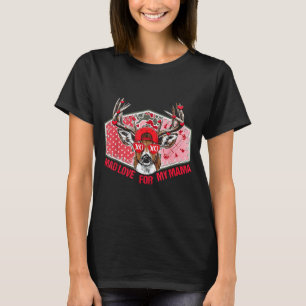 Mad Retro Love For My Mama Deer Hunting Happy Vale T-Shirt