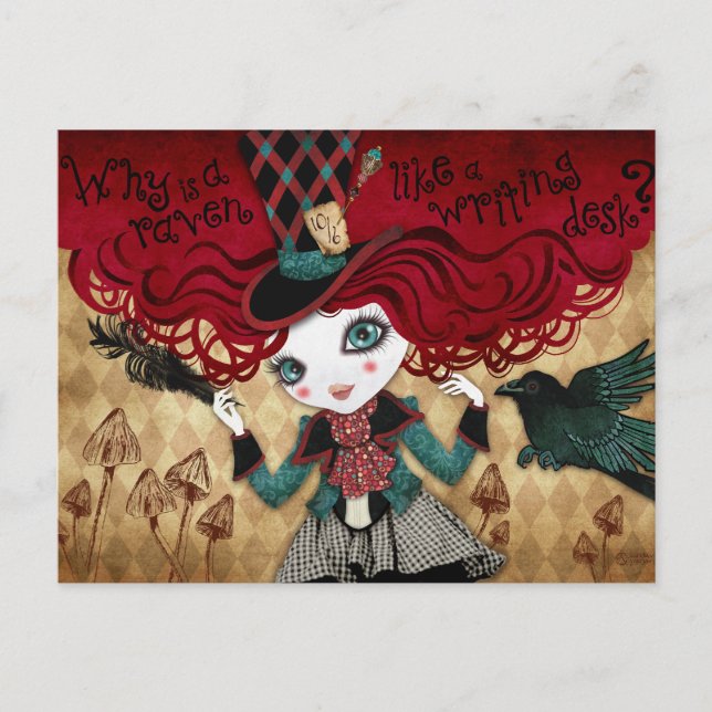 Mad Riddle Postcard (Front)